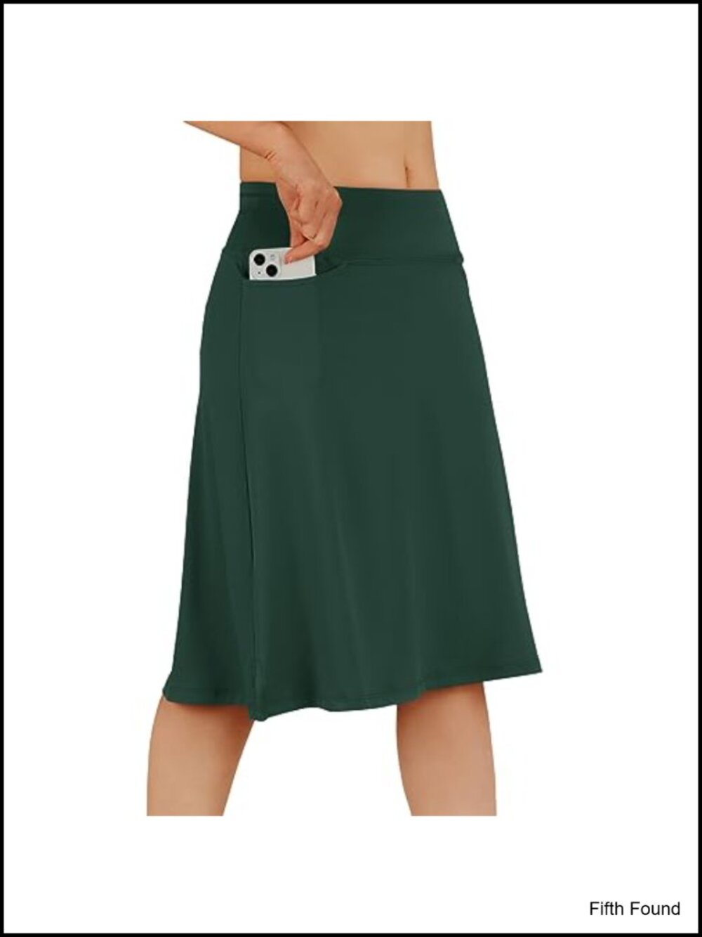 Women's Modest Skorts Knee Length Athletic Midi Skirt with Pockets